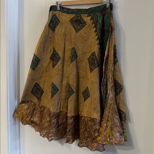 Versatile Wrap Magic Layered Sari Skirt
